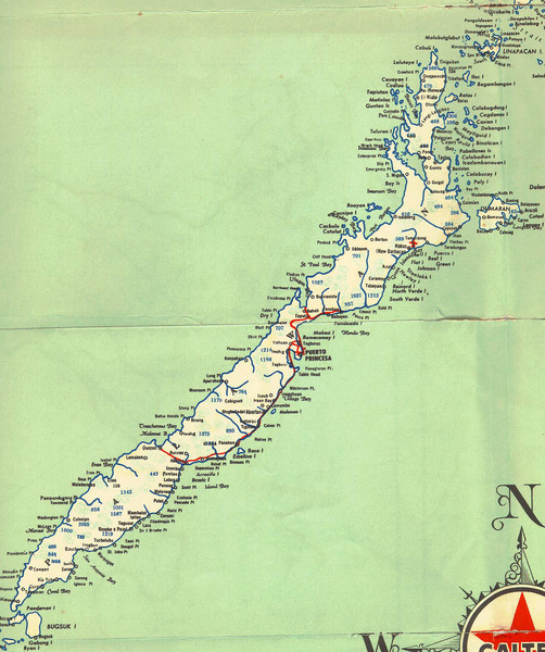 Palawan Island Road Map