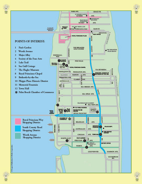 Palm Beach Tourist Map