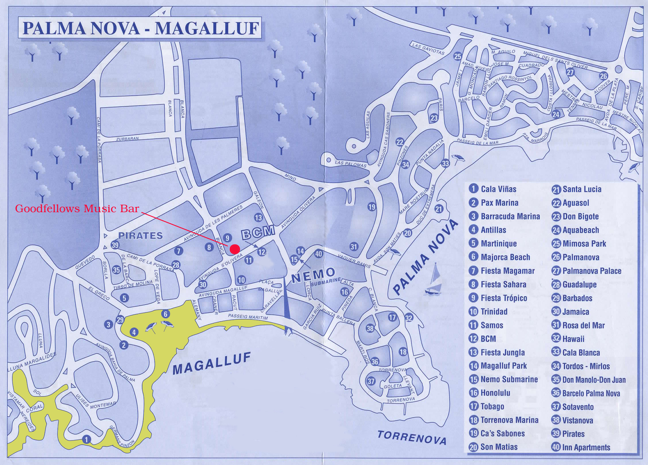 Mallorca map de palma Palma Map: