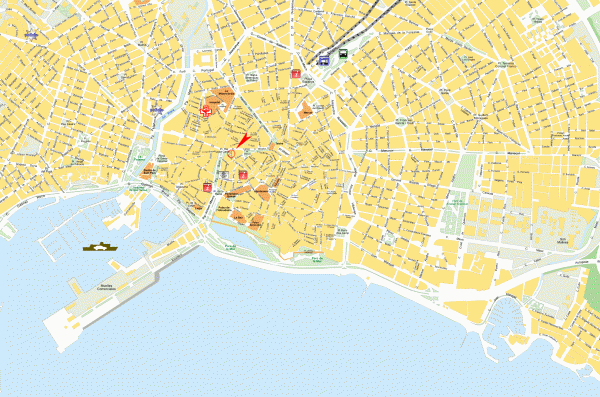 Palma de Mallorca Old Town Map