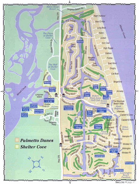 Palmetto Dunes Map