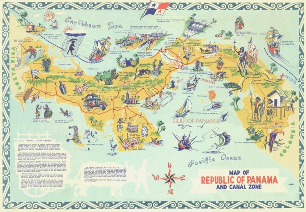 Panama Tourist Map