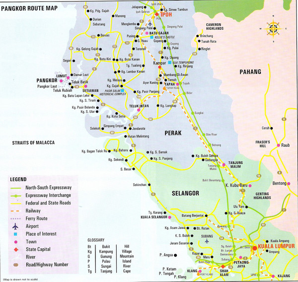 Pangkor Route Map