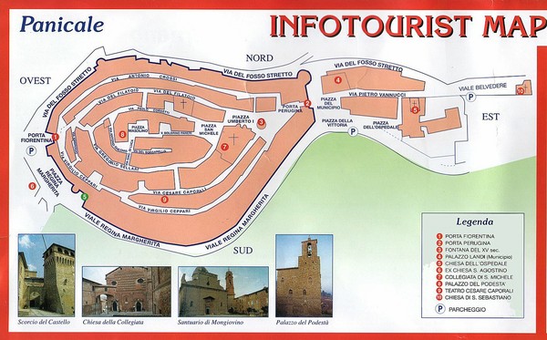 Panicale Tourist Map