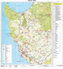 Paphos Area Tourist Map