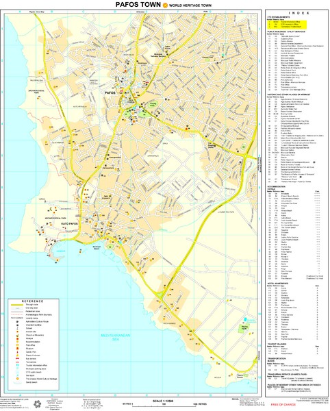 Paphos Town Map