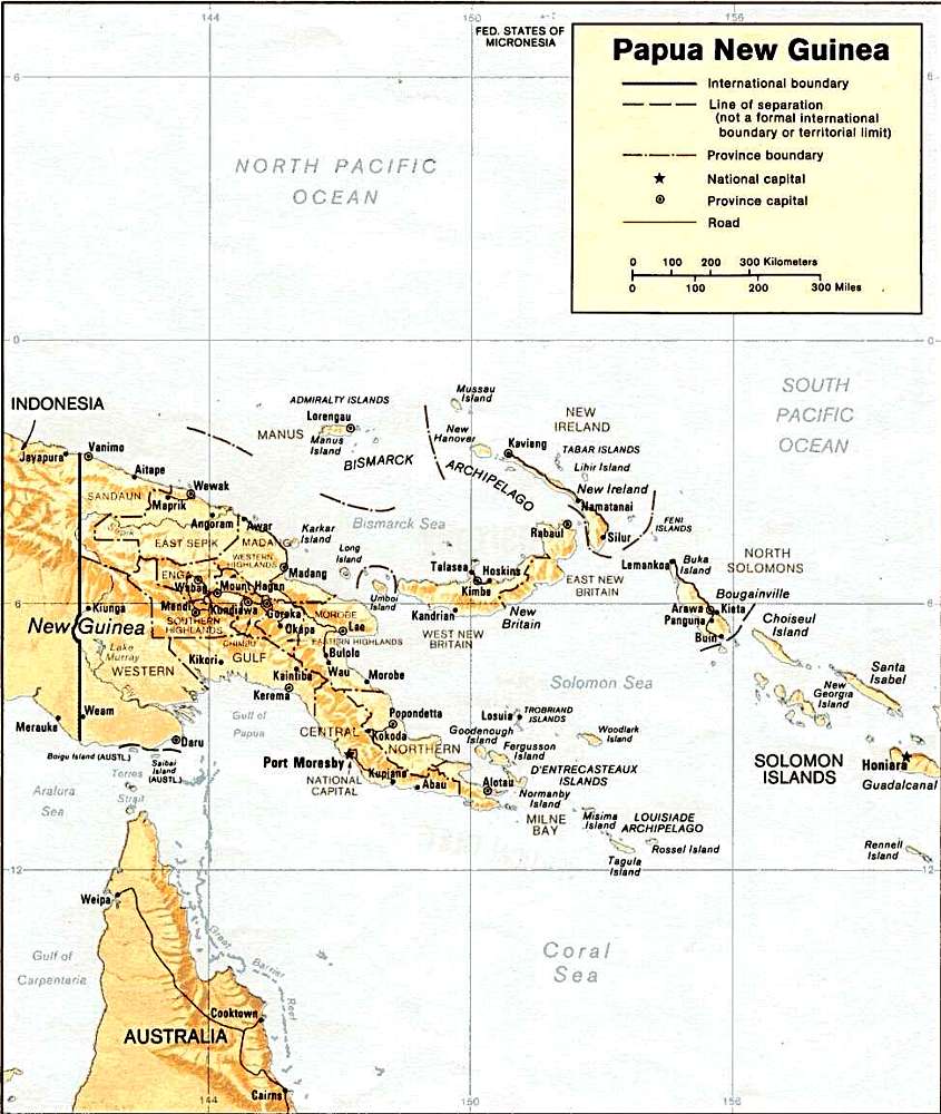 Papua New Guinea Topographic Map Papua New Guinea Topographic Map - Papua New Guinea • Mappery