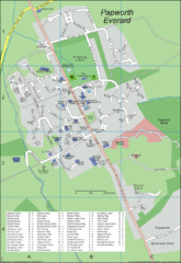 Papworth Everard Tourist Map