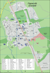 Papworth Everard Tourist Map Papworth Everard Tourist Map
