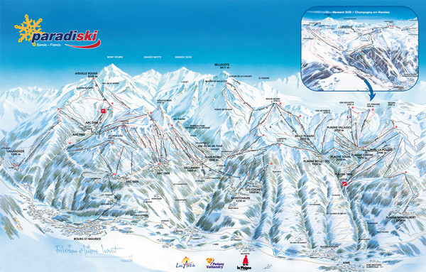 Paradiski Resort Map