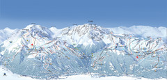 Paradiski Ski Trail Map
