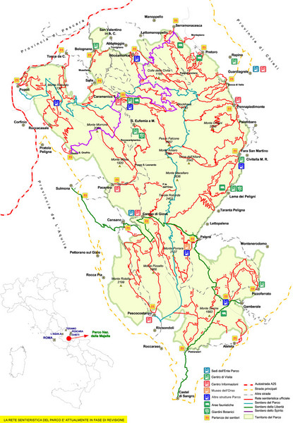 Parco Nazionale della Majella Trail Map
