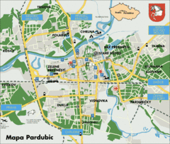 Pardubice Tourist Map Pardubice Tourist Map