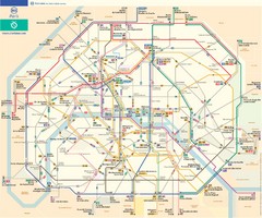 Paris Bus Route Map (French)