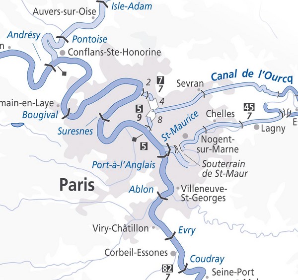Paris Guide Map