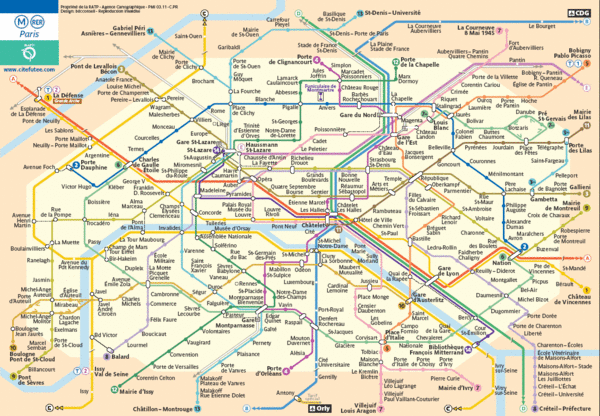 Paris Metro Map