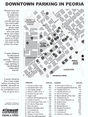 Parking in Downtown Peoria, Illinois Map
