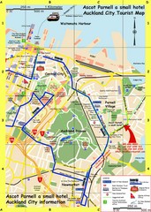 Parnell, Auckland Tourist Map