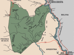 Parque Nacional Baritu Map