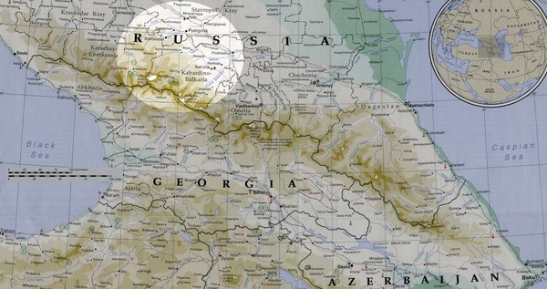 Partial Caucasus Region Map