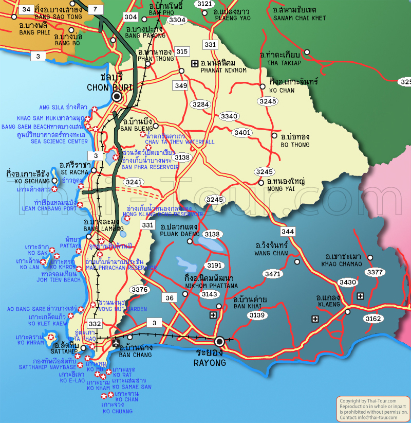 Pattaya Tourist Map - Pattaya • mappery