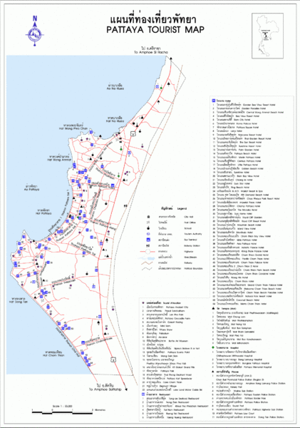 Pattaya Tourist Map