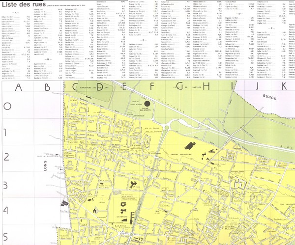 Pau - NW quadrant Map