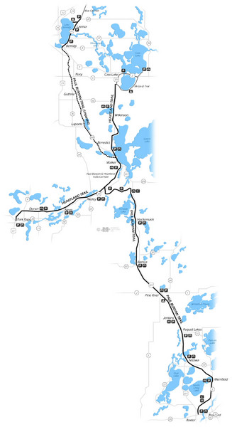 Paul Bunyan Trail Map