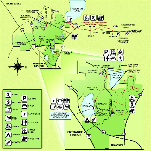 Paynes Prairie State Preserve Map