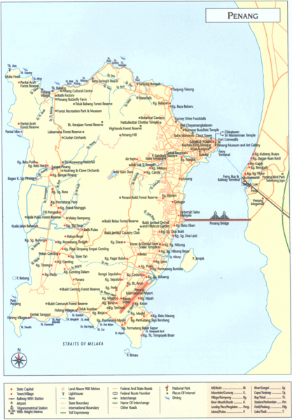 Penang Island Map