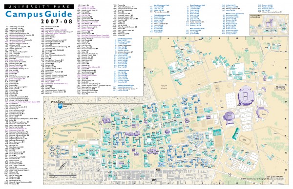 Pennsylvania State University - University Park Map