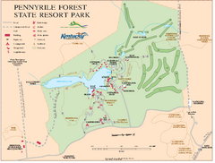 Pennyrile State Resort Park map