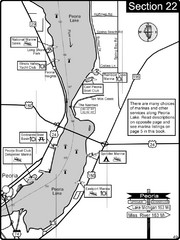 Peoria, IL Illinois River/Peoria Lake Map