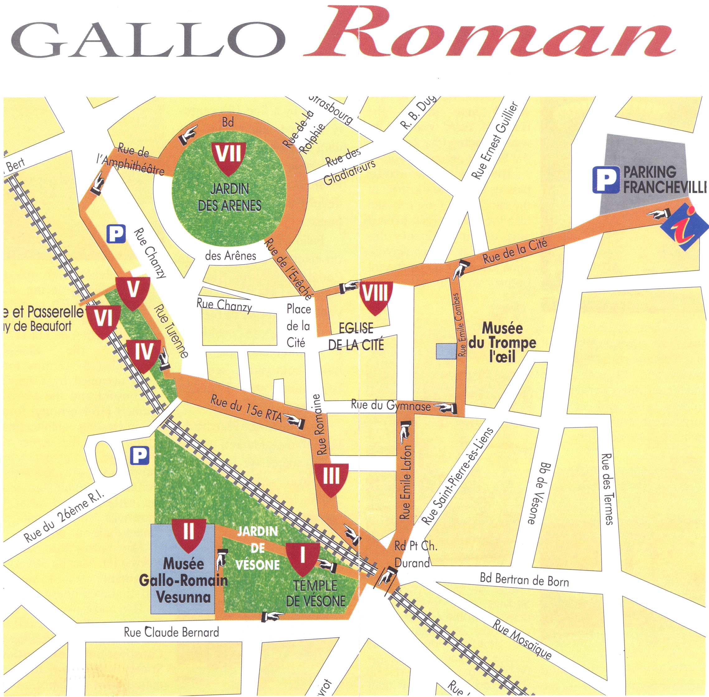Галло-римские памятники Периге на карте