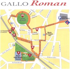 Perigueux - roman Map