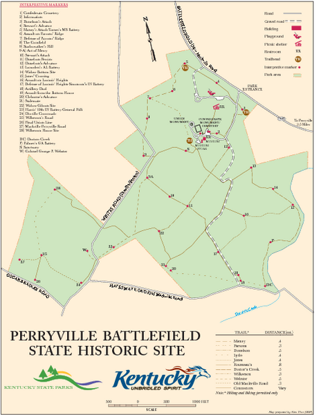 Perryville Battlefield State Historic Site Map
