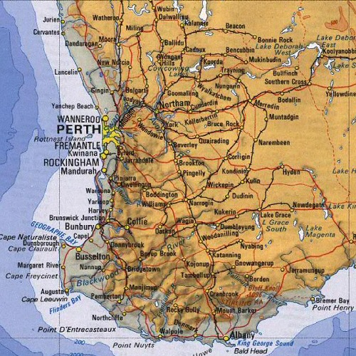 Perth Australia Map