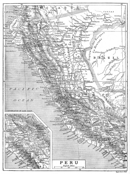 Peru 1906 Map