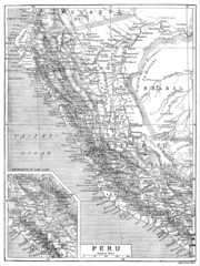 Peru 1906 Map