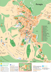 Perugia Tourist Map