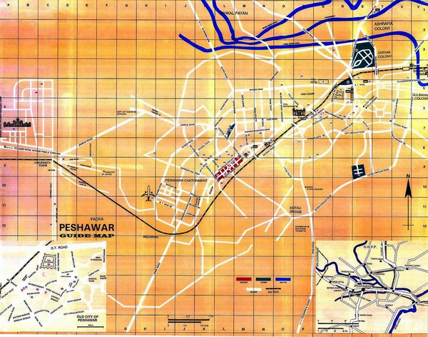 Peshawar City Map