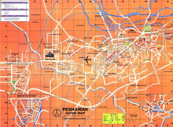 Peshawar City Map