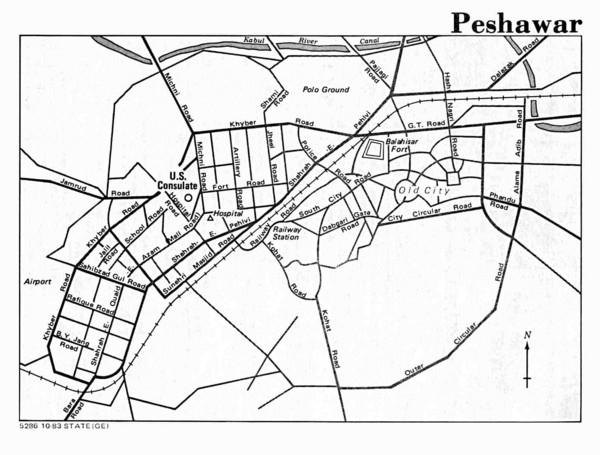 Peshawar Map