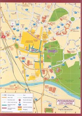 Peterborough City Center Map