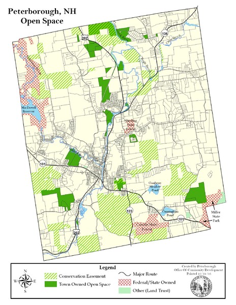 Peterborough Open Space Map