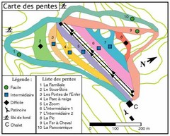 Petit Chamonix Ski Trail Map
