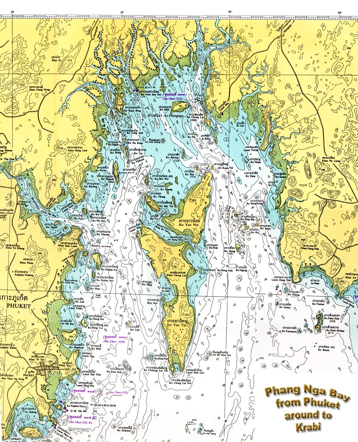 Phang Nga Bay Thailand Map - Phang Nga Bay Thailand • mappery