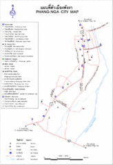 Phang Nga City Map Phang Nga City Map