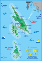 Phi Phi Island Map Phi Phi Island Map