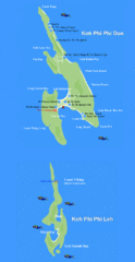 Phi Phi Island Tourist Map